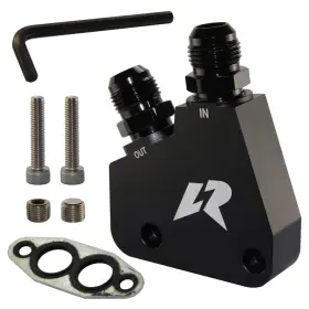 Lineracing 843401102900 Oil Cooler Adapter Fits For Corvette C5 C6 C7 Ls1 Ls2 Ls3 Ls6 Ls7 / Cadillac