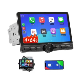 Litillbuly 751355440354 10.6 Inch Android 13 Double Din Car Radio 4gb Ram 64gb Rom With Wireless
