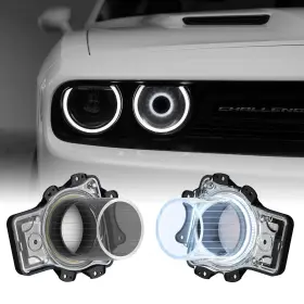 Zaxs0143 Litmiracle Dodge Challenger Headlights Bulbs Led Headlamps Air Inserts Assembly Compati