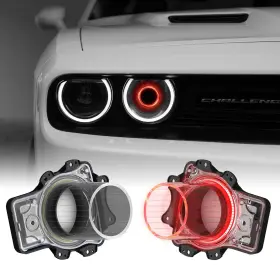 Zaxs0144 Litmiracle Dodge Challenger Headlights Bulbs Led Headlamps Air Inserts Assembly Compati