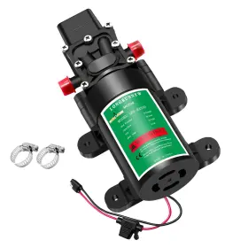 Longrunnew 717206131499 Efficient 12v Water Transfer Pump - Self-priming 3l/min 65psi For Rv Mar Inch