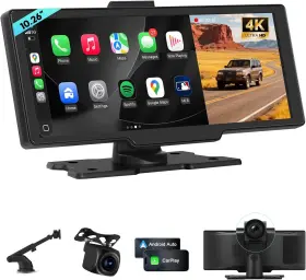 L-c3w Losuudy 10.26 Inch Wireless Carplay And Android Auto Touchscreen 4k/1080p Front/rear Cameras