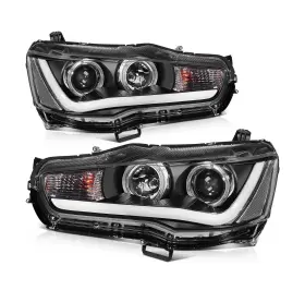 Lsailon 192409345582 Projector Headlight Assembly With Led Drl Replacement For 2008-2017 F