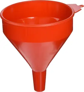 75-070 Lubrimatic Polyethylene Plastic Funnel With Screen - 2 Quart