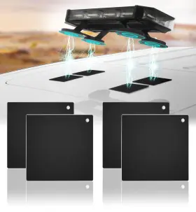 Lmsl-pad-4pc Lumenix 4pc Magnetic Mounting Mount Pads For Cars Pickup Trucks Suv Aluminum