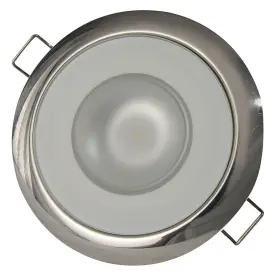 113119 Lumitec Mirage Flush Mount Down Light - Glass Finish/polished Ss Bezel Warm Wh #2