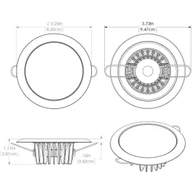 113119 Lumitec Mirage Flush Mount Down Light - Glass Finish/polished Ss Bezel Warm Wh #3