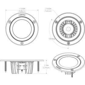 114127 Lumitec Shadow Flush Mount Down Light - White Finish Spectrum Rgbw #3