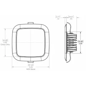 116117 Lumitec Square Mirage Down Light - Spectrum Rgbw Dimming Polished Bezel #3
