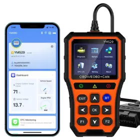 T0-ym529 Lycebell Ym529 Odb2 Scanner-car Code Reader With Bluetooth Vehicle Reader-car Sca