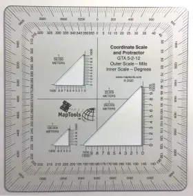 Maptools 824249150032 Military Style Utm/mgrs Coordinate Scale 5 Inch X