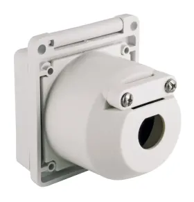301el-b.fr Marinco 30 Amp 125v Stainless Steel Trim Power Inlet For Marine Use Square White