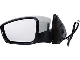 W0127-h243598 Marketplace Auto Parts Left Driver Side Power Mirror - Manual Folding With Heated Glass Turn Signal