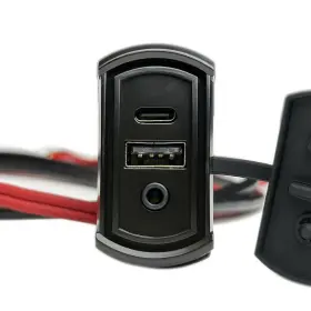 Mbq-psap-3s Mb Quart Psap-3s Dash Mounted Plug For Gmr-7 With Usb Usb-c And 3.5mm