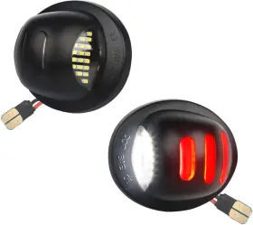 Mbuydiy 784129931475 Led License Plate Light Lamp Assembly With Red Oled Neon Tube Compatible