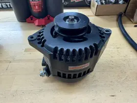 7127170b Mechman Alternators S-series 170 Amp Racing Alternator 1963 - 1985 Gm Black Finish #3