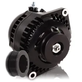 7127170b Mechman Alternators S-series 170 Amp Racing Alternator 1963 - 1985 Gm Black Finish
