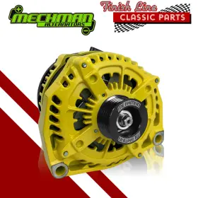 8206400-yell Mechman Alternators E-series 400 Amp Yellow Alternator For 96 - 04 Gm Truck