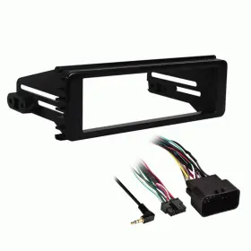 Bchdswcwr-hd7000ab-ehc98-13 Metra Single Din Stereo Install Kit Cover Antenna Handlebar Fits Harley 98-13 #2