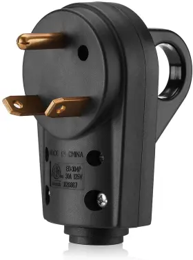 5864294619 Miady 30amp Rv Replacement Male Plug With Easy Unplug Design Etl Certified