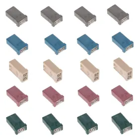 Mntacy 721545810595 15a 20a 25a 30a 40a 32v Mini Automotive Mcase Shaped Cartridge Fuse Kit Pack Of