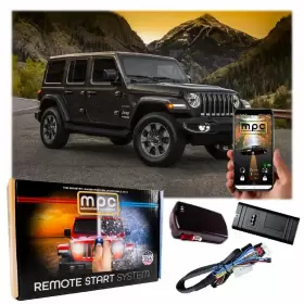 Mpc 840056202580 Remote Start Kit With Smartphone Control For 2007-2018 Jeep Wrangler Key-to-star