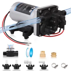 Mrgvflo 717661909213 Upgraded Version 12v Dc Rv Fresh Water Pump 5.5gpm 55psi Five Chamber Sel