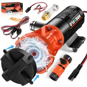 Mrgvflo 717661909282 Rv Macerator Pump 12v Portable Waste 12gpm Suction 3.2 Feet Li