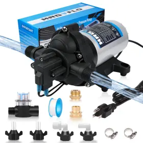 Mrgvflo 717661909572 Industrial Grade 110v Ac Diaphragm Water Pressure Pump 4.0 Gpm Flow And 50 Psi