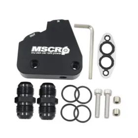 Yx06043 Mscrp Engine Oil Cooler Adapter Kit For Gm Ls Ls1 Ls2 Ls3 Ls6 Ls7 Ls9 2005-2019