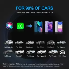 U2c-au-2422 Msxttly Wireless Carplay Adapter For Apple Iphone Ios 12 Small Car Play Dongle O #3