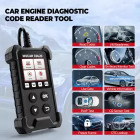 Cdl20 Mucar Car Obd2 Scanner Code Reader Check Engine Fault Diagnostic Tool Us #3