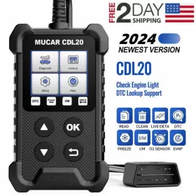 Cdl20 Mucar Car Obd2 Scanner Code Reader Check Engine Fault Diagnostic Tool Us