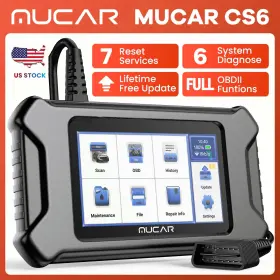 Mucar-cs6 Mucar Cs6 Car Obd2 Scanner Diagnostic Tool Check Engine Abs Srs Tpms Oil Reader #2