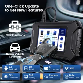 Mucar-cs6 Mucar Cs6 Car Obd2 Scanner Diagnostic Tool Check Engine Abs Srs Tpms Oil Reader #3