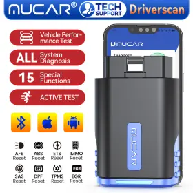 3.06.01.0042 Mucar Us#3.06.01.0042 22 Driverscan Obd2 Scanner Bluetooth Wireless Obd All System Diagnostic Tool
