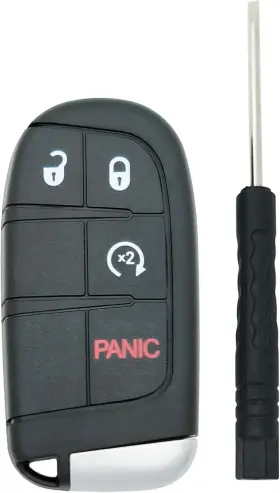 Mux-163 Muxkenper Remote Smart Key Fob Shell Case Fit For Dodge Journey 2011-2020 Keyless Black