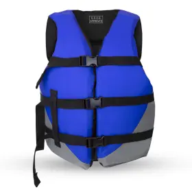 Mw Watersports 850052363444 Adult Universal Life Vest Uscg Approved Type Iii Standard Xs-xl Blue