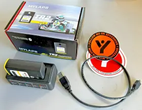 10r911 Mylaps Tr2 Kart Rechargeable Transponder Kit With Subscription #3