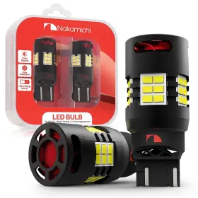 Nl28-t207443-30c-wt-nf Nakamichi T20 7443 7441 7444 W21/5w Car Led Bulb 30-smd 3020 Chip With Canb