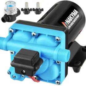 Nakyma 733723423183 Rv Water Pump 12v 6.0 Gpm 70 Psi High Pressure With Pr
