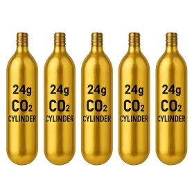 24g-co2 Nationwide Distributors 24 Gram 24g Co2 Cartridges Cylinders For A/m Pfd Life Jacket Vest - 5 Pack