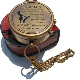 Nm0131057 Nauticalmart Antique Brass Compass Personalized With Small