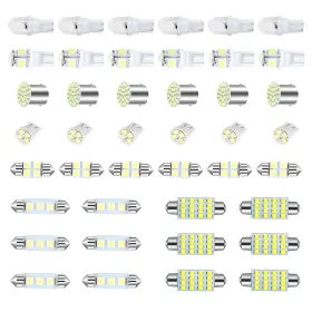 Nefempn4 Neferta 42 Pcs Car Interior Led Light Combination Set T10 31 White