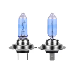 H7-blue-01 Newbrown H7 Headlight Bulb Halogen 5000k Super White Light Long Life