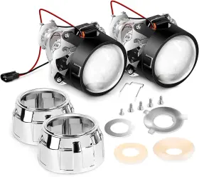 10041p Nilight - 2.5 Inch Mini Projector Lens For H1 Bulb Headlights Retrofit Custo