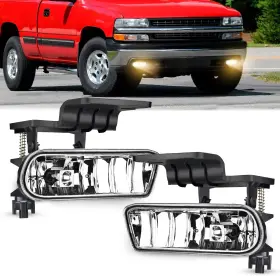 Fog-a04 Nilight Fog Light Assembly Compatible With 1999 2000 2001 2002 Chevy Silverado 1