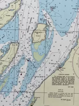 16710 Noaa Orca Bay Inlet Channel Islands Cordova Framed Map Alaska South Coast #3
