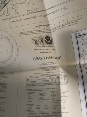18502 Noaa 18440 Grays Harbor Nautical Navigation Paper Chart Map 86th Edition