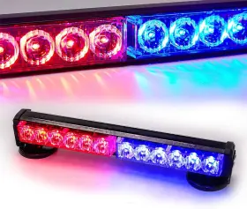 Ljx-52035 Nobrand Blue/red Wireless Strobe Light 12v Mag Base Rechargeable 12leds